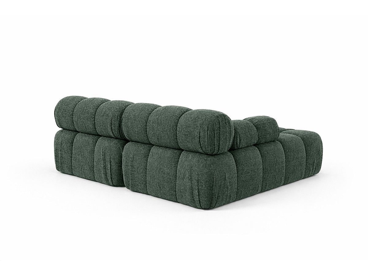 Canapé modulable vert tissu