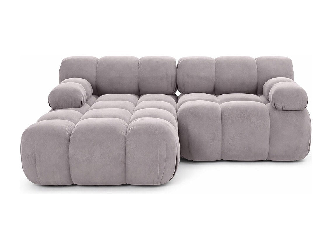 Canapé modulable gris tissu