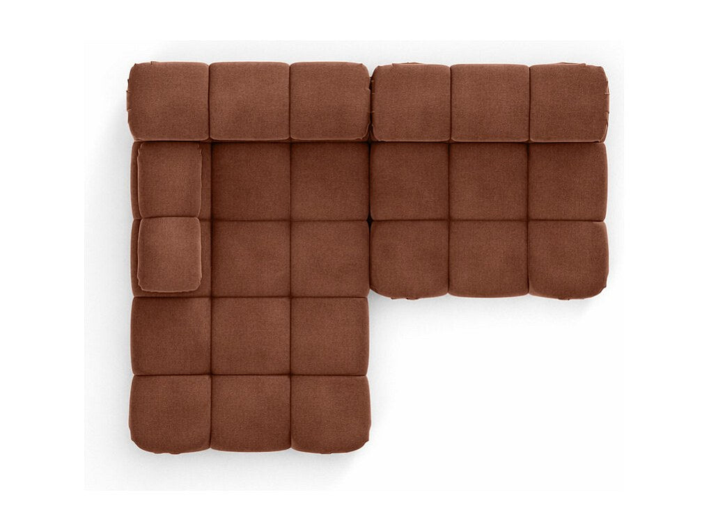 Canapé modulable marron tissu