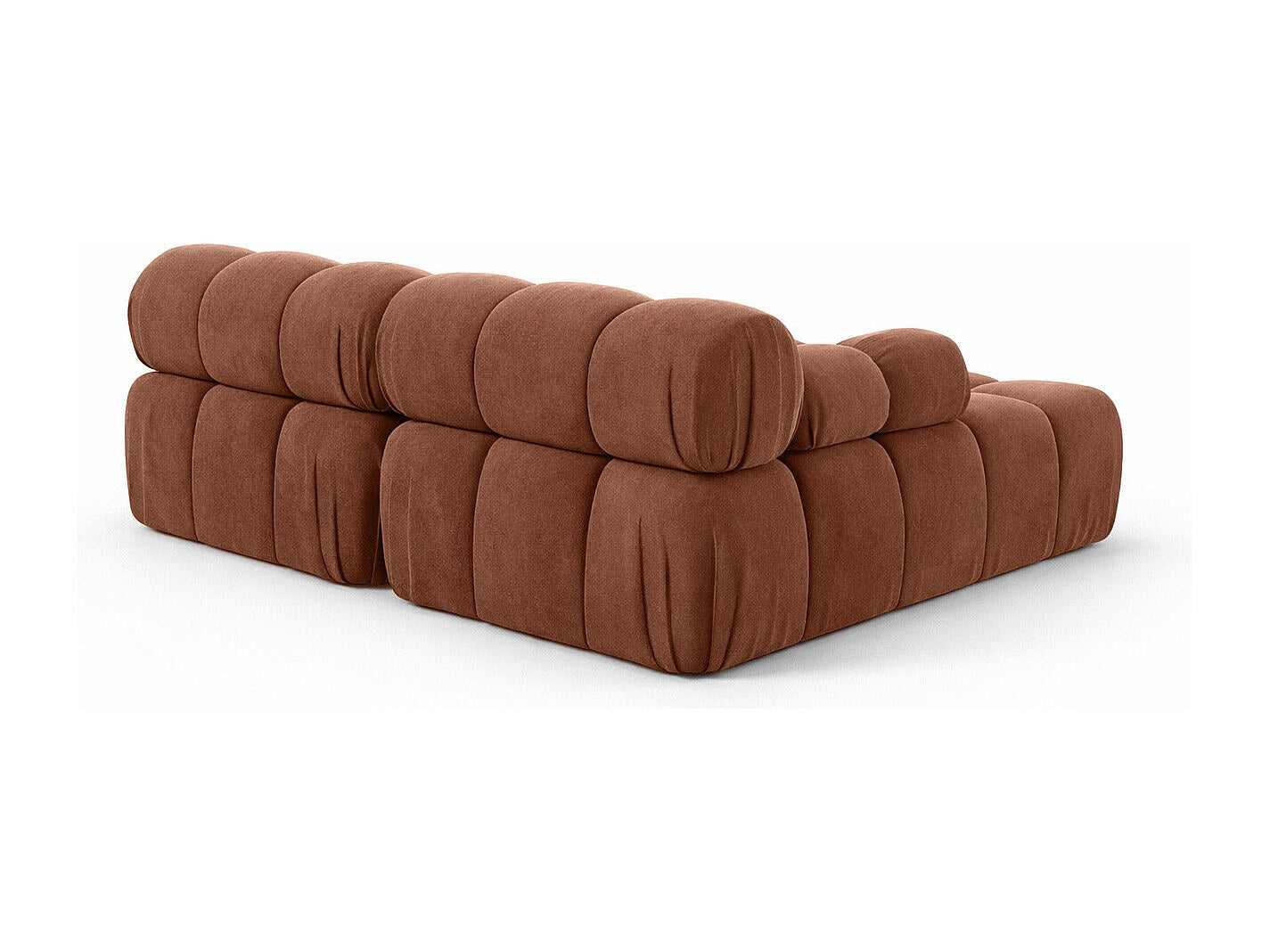 Canapé modulable marron tissu
