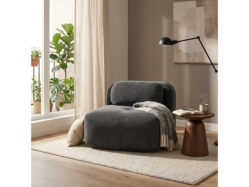 Canapé modulable beige tissu