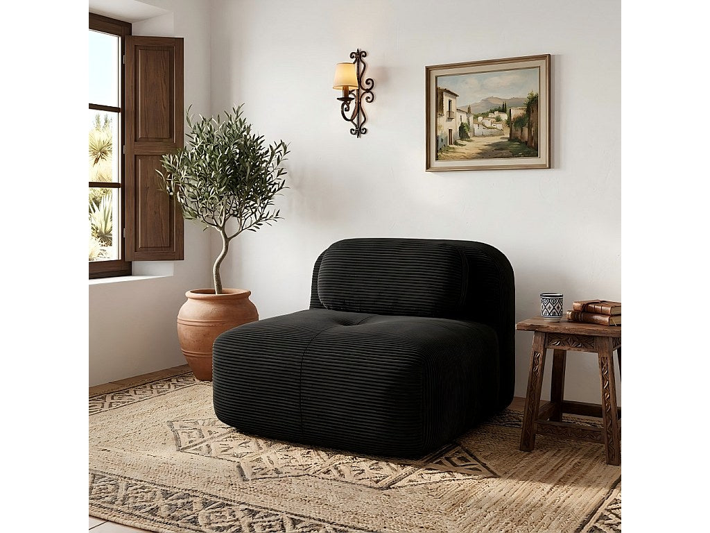 Canapé modulable beige tissu