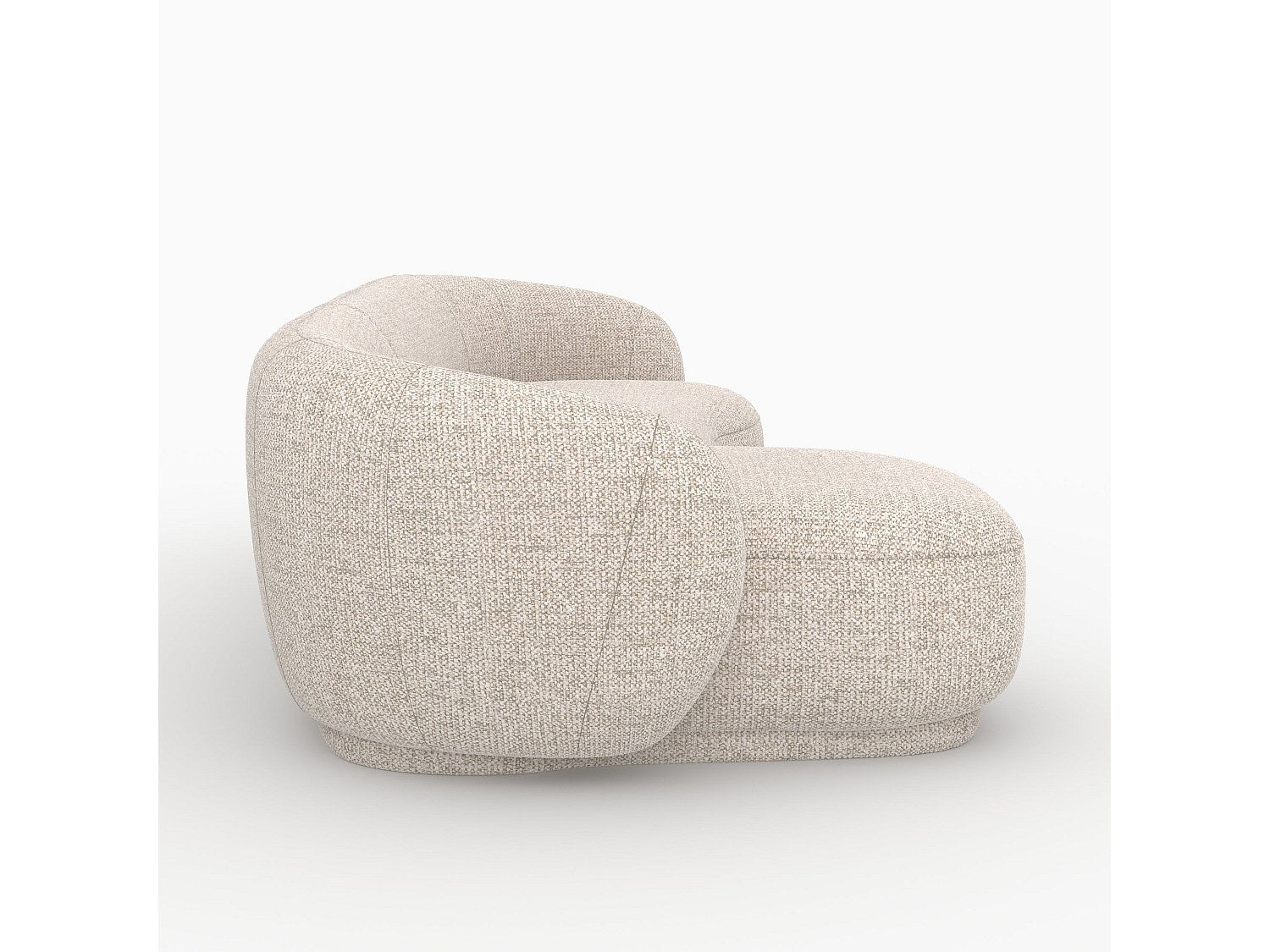Angle pour canapé modulable 4 places beige tissu