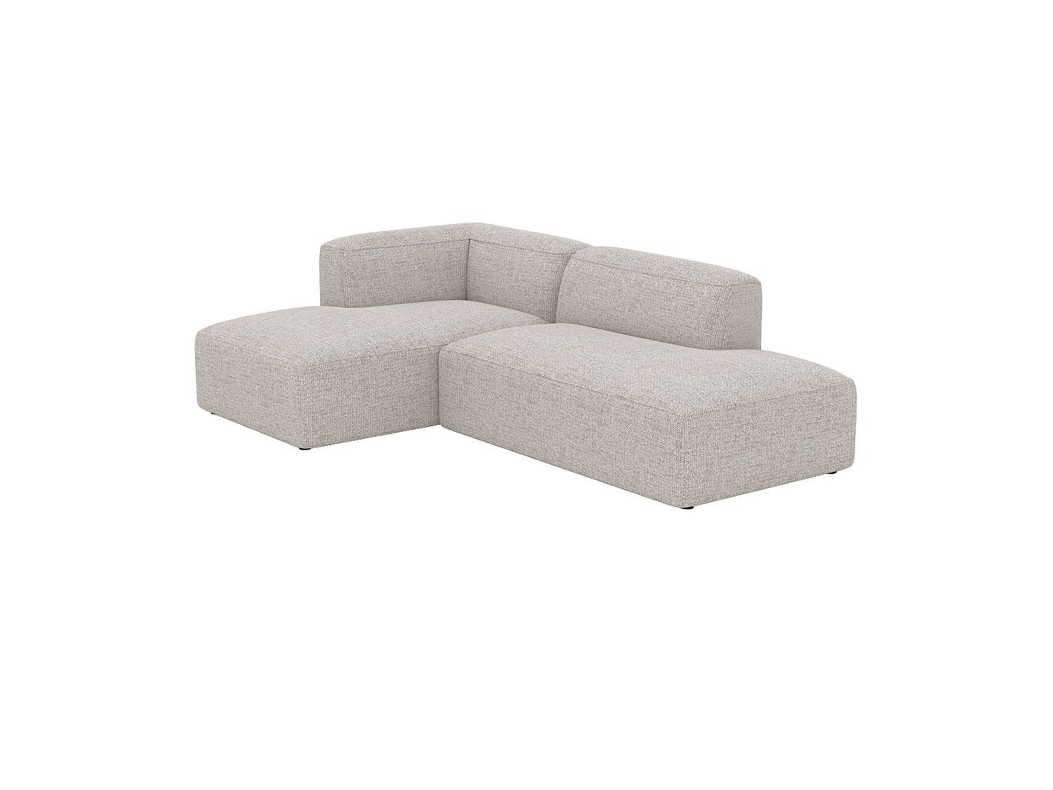 Canapé modulable beige tissu - Hestia