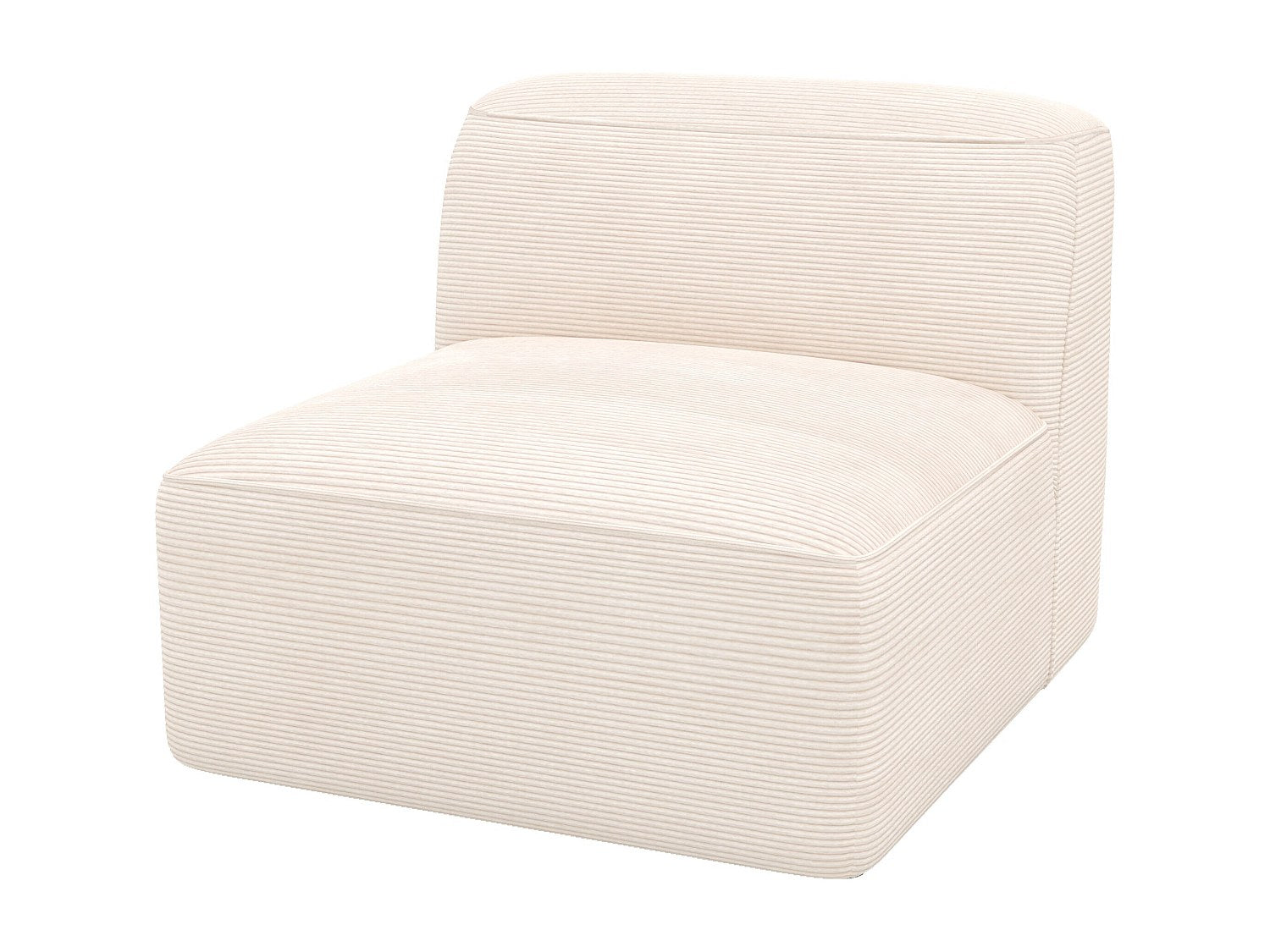 Chauffeuse modulable blanc velours - Mina