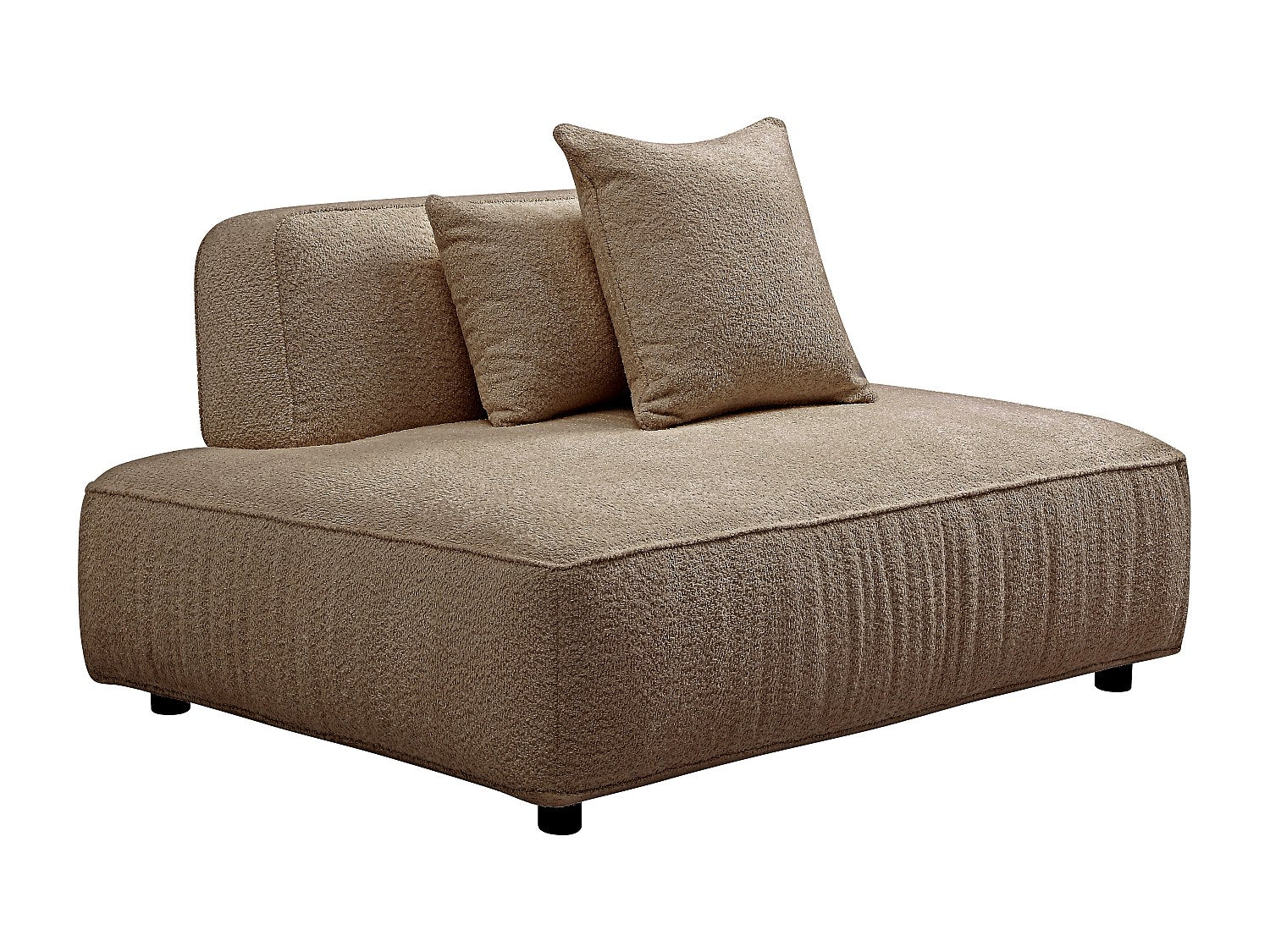 Angle pour canapé modulable taupe tissu