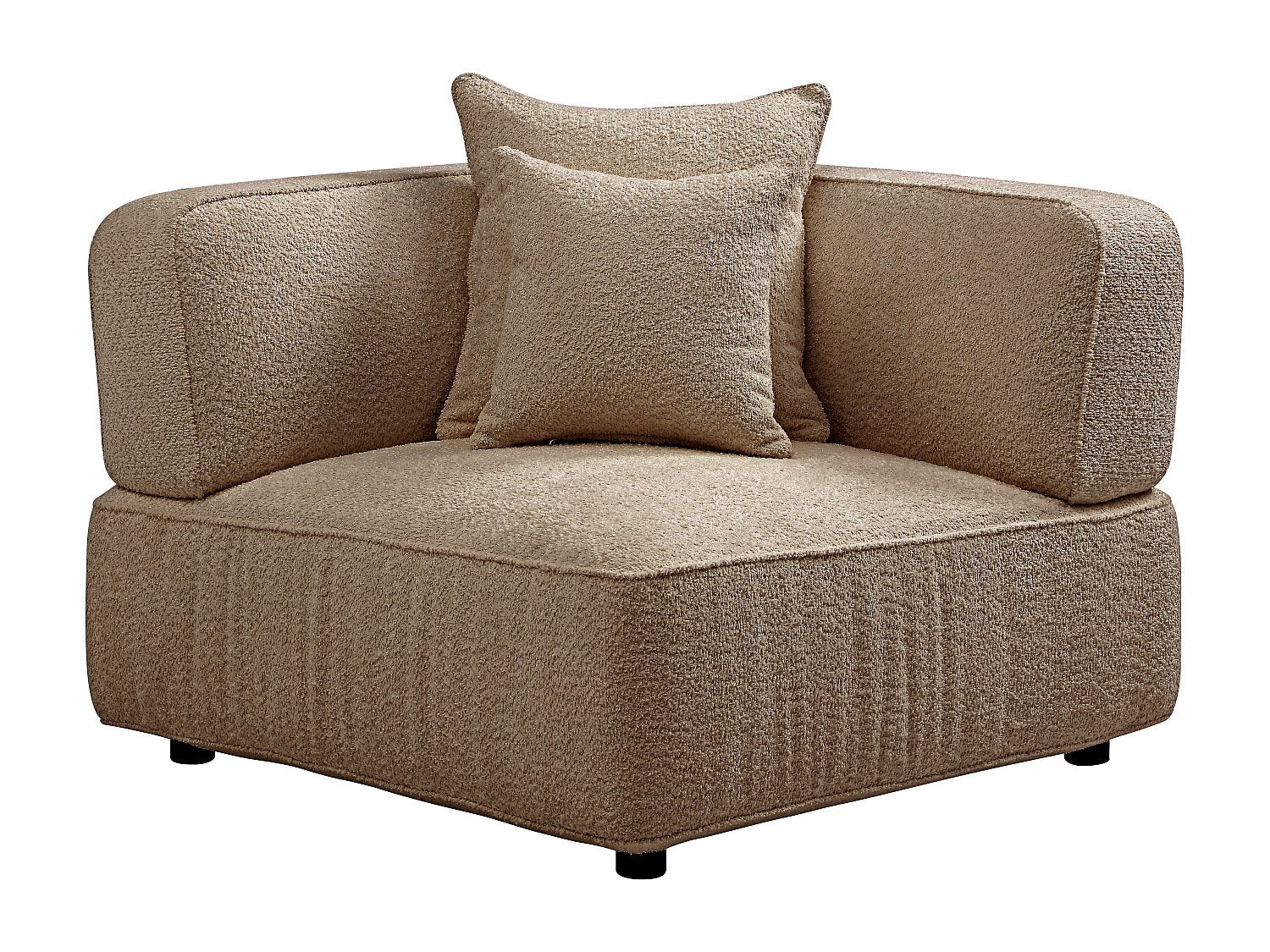 Angle pour canapé modulable taupe tissu