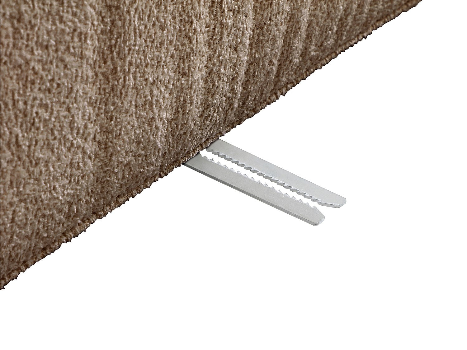 Angle pour canapé modulable taupe tissu