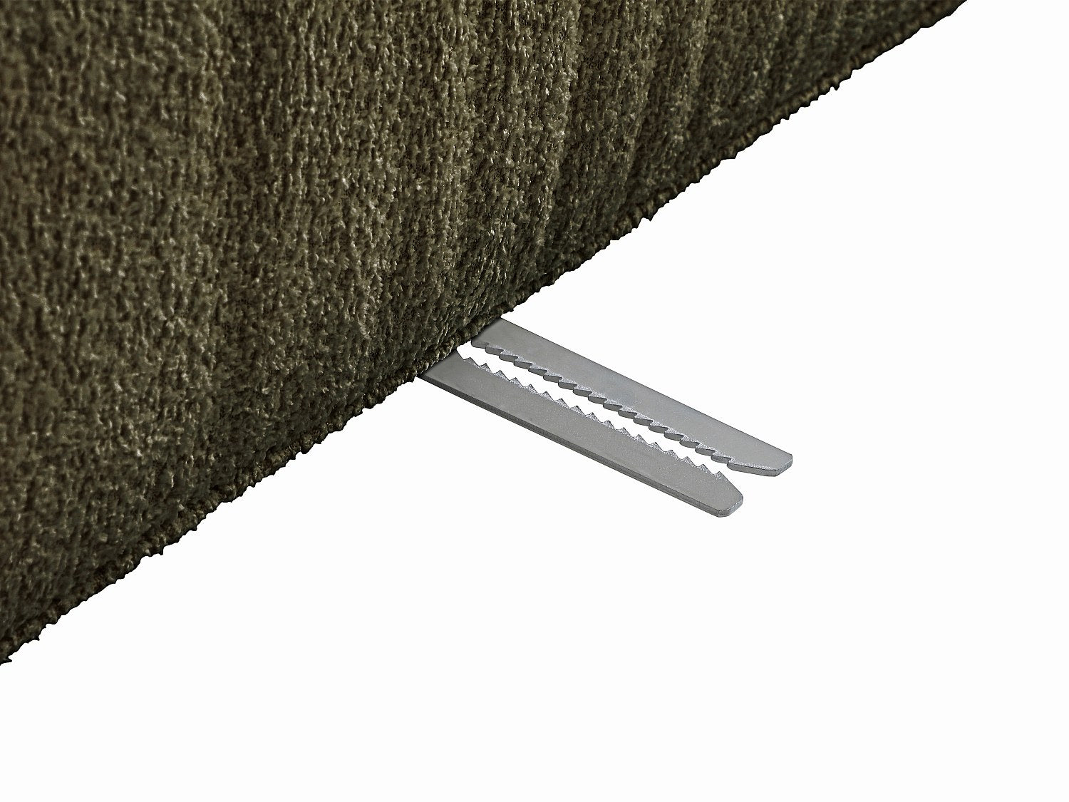 Canapé modulable 4 places vert tissu