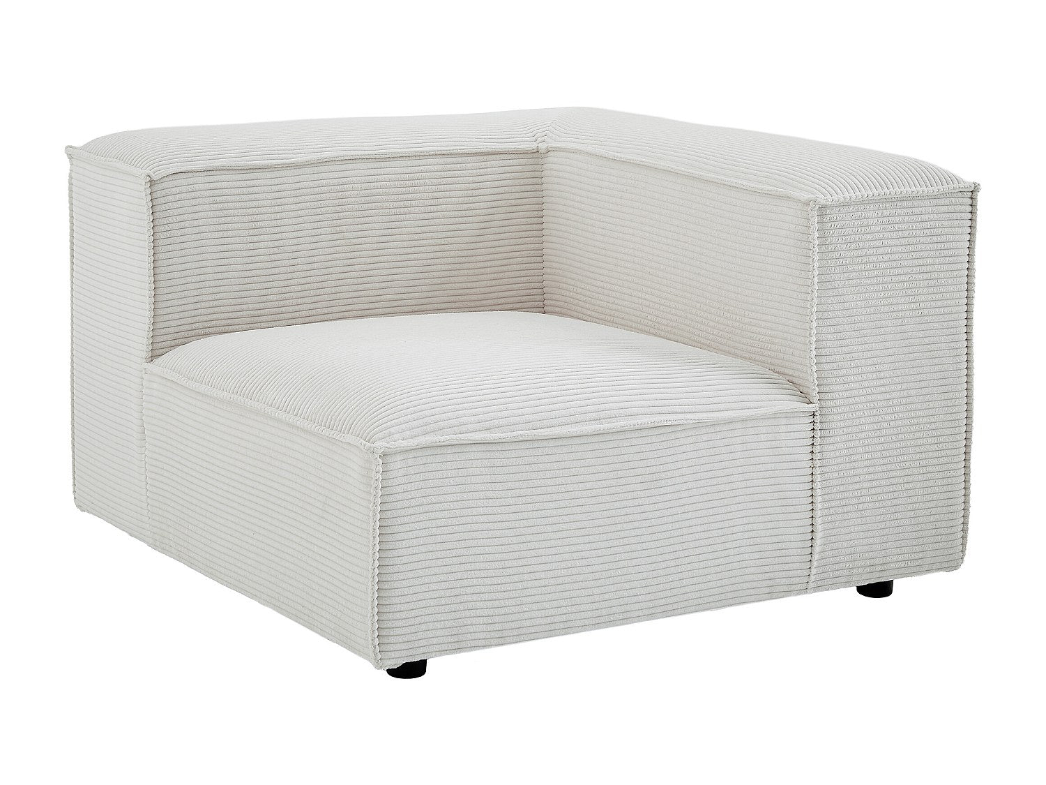 Canapé modulable 4 places beige velours