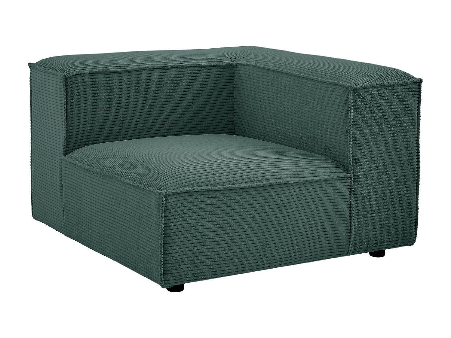 Canapé modulable 4 places vert velours