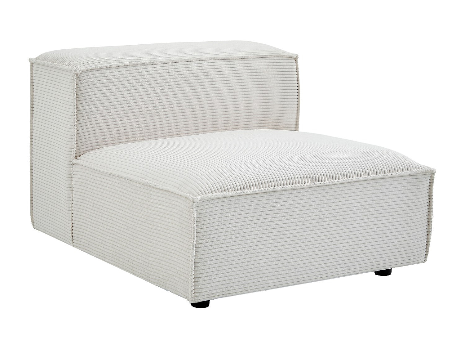 Canapé modulable panoramique beige velours