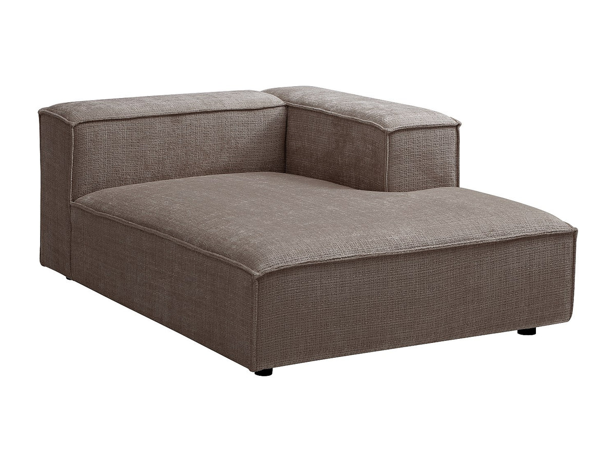 Canapé modulable panoramique taupe tissu