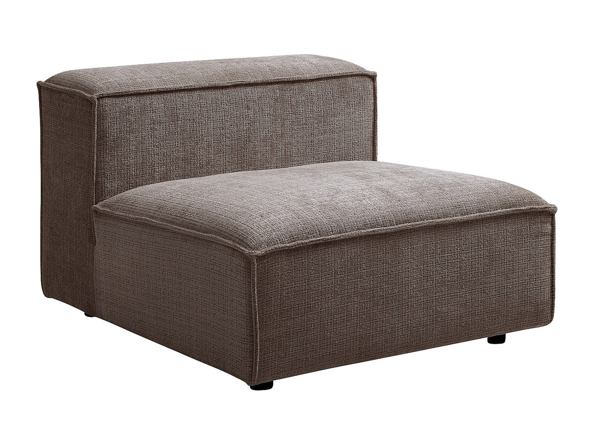 Canapé modulable panoramique taupe tissu