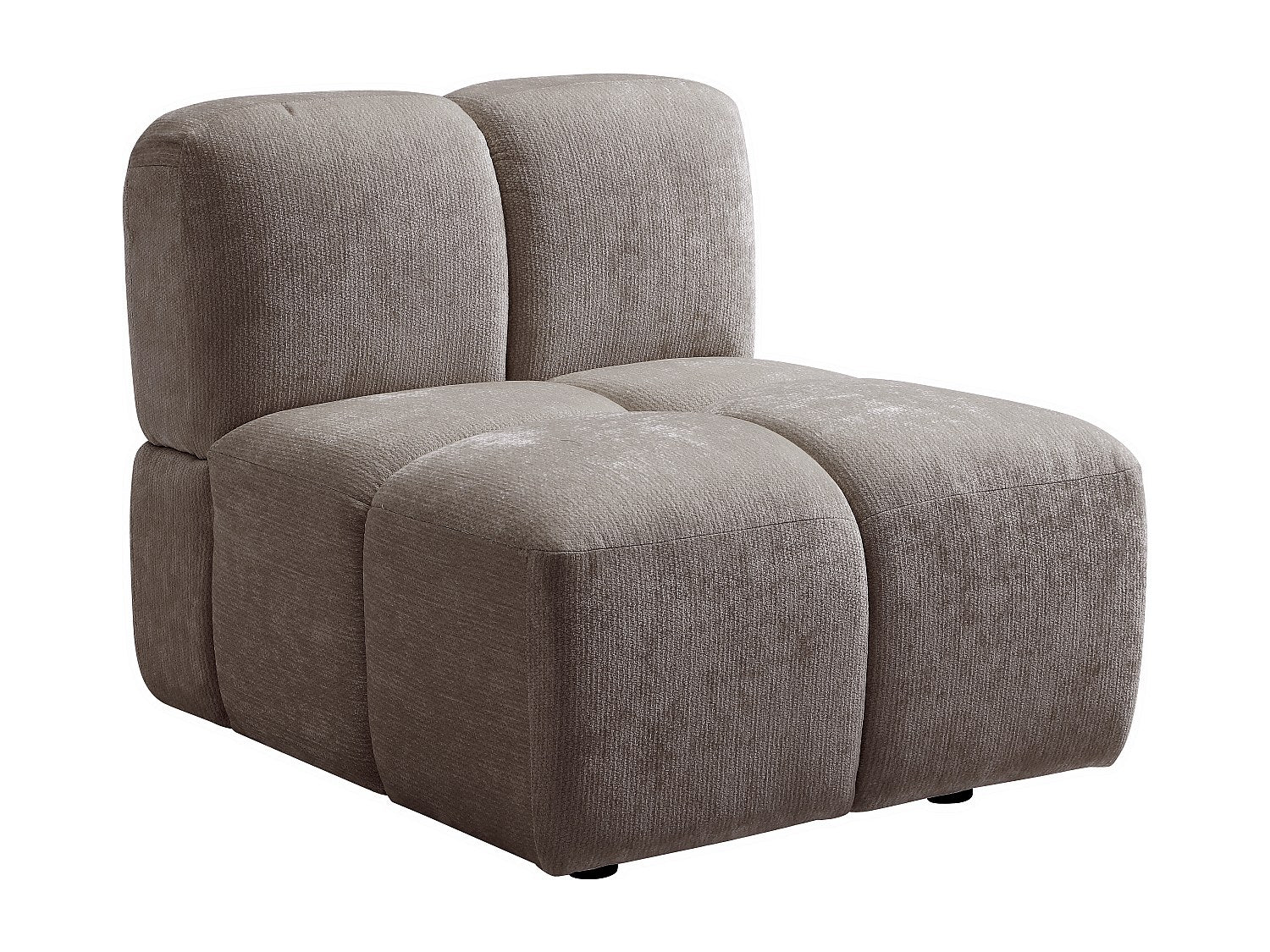 Angle pour canapé modulable taupe tissu