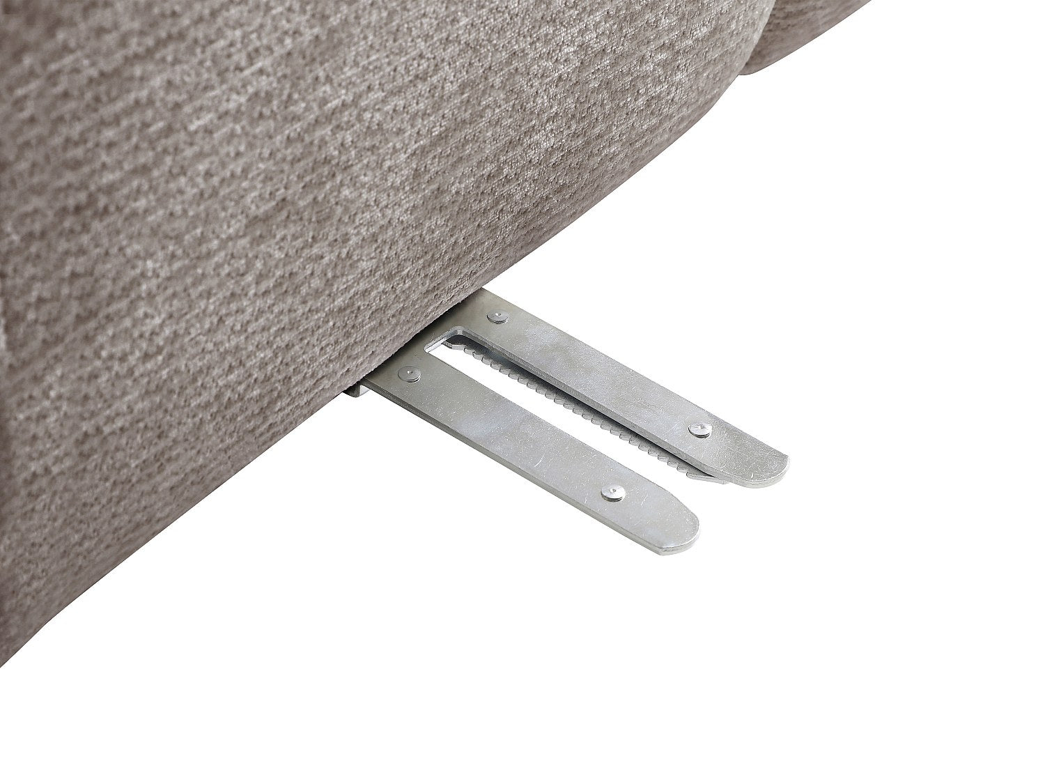 Canapé modulable panoramique taupe tissu