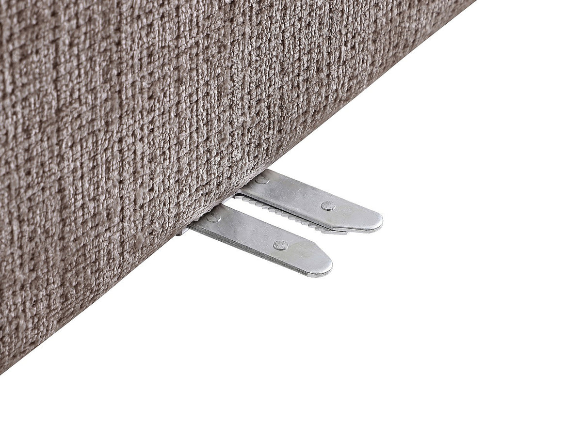 Canapé modulable panoramique taupe tissu