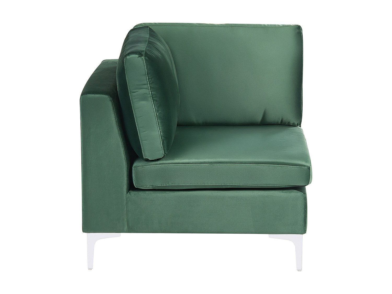 Angle pour canapé modulable 4 places vert velours