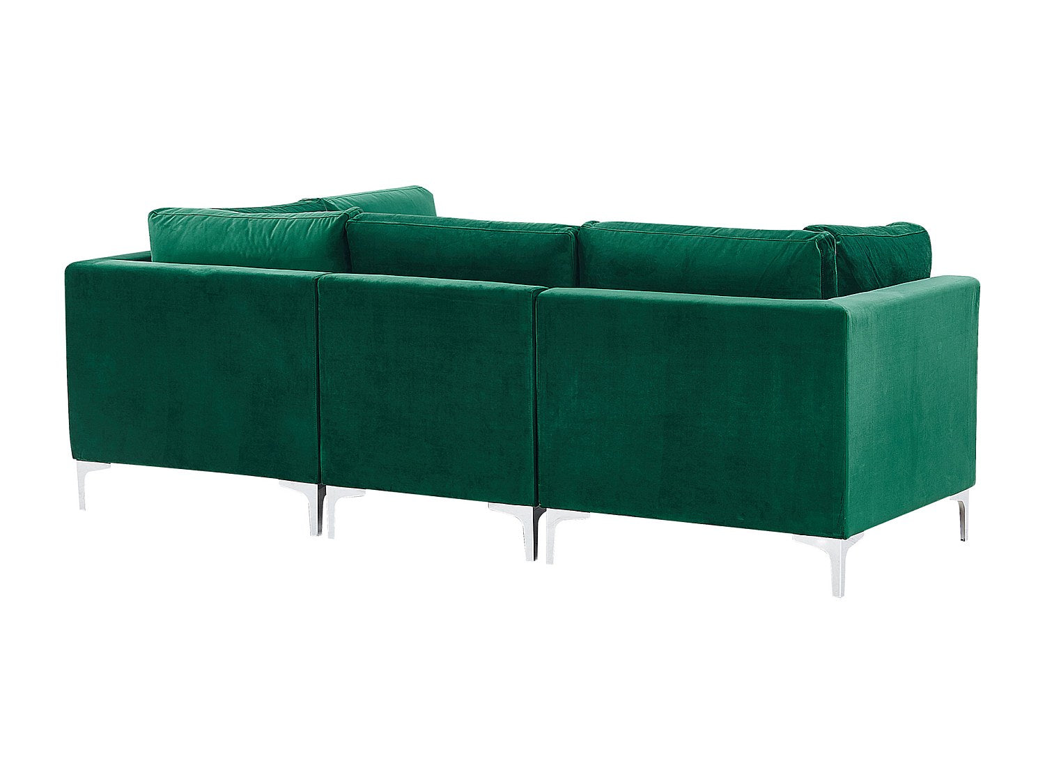 Canapé modulable 3 places vert velours
