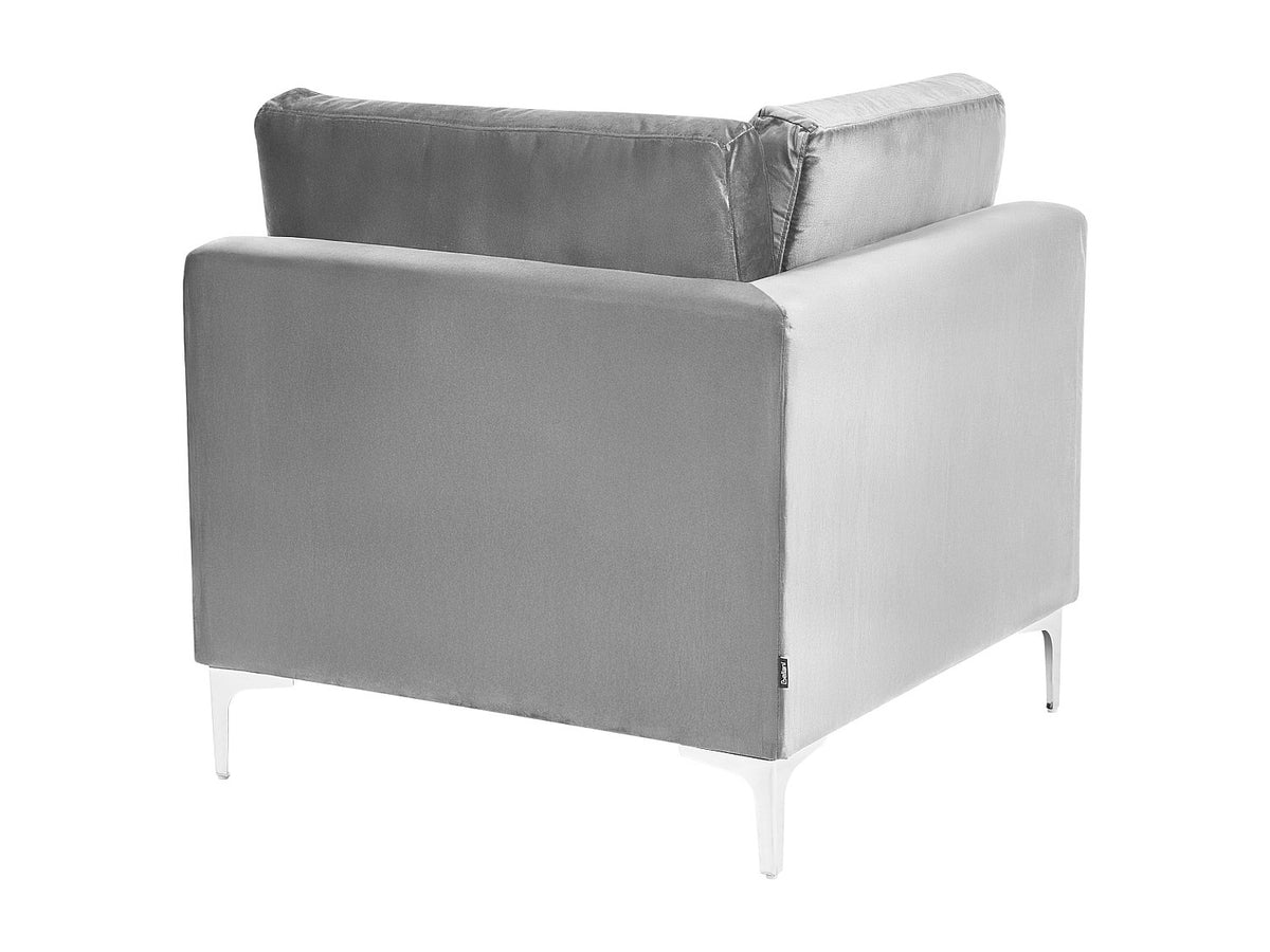 Canapé modulable 3 places gris velours