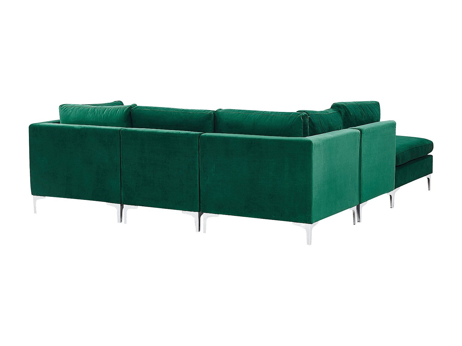 Angle pour canapé modulable 4 places vert tissu
