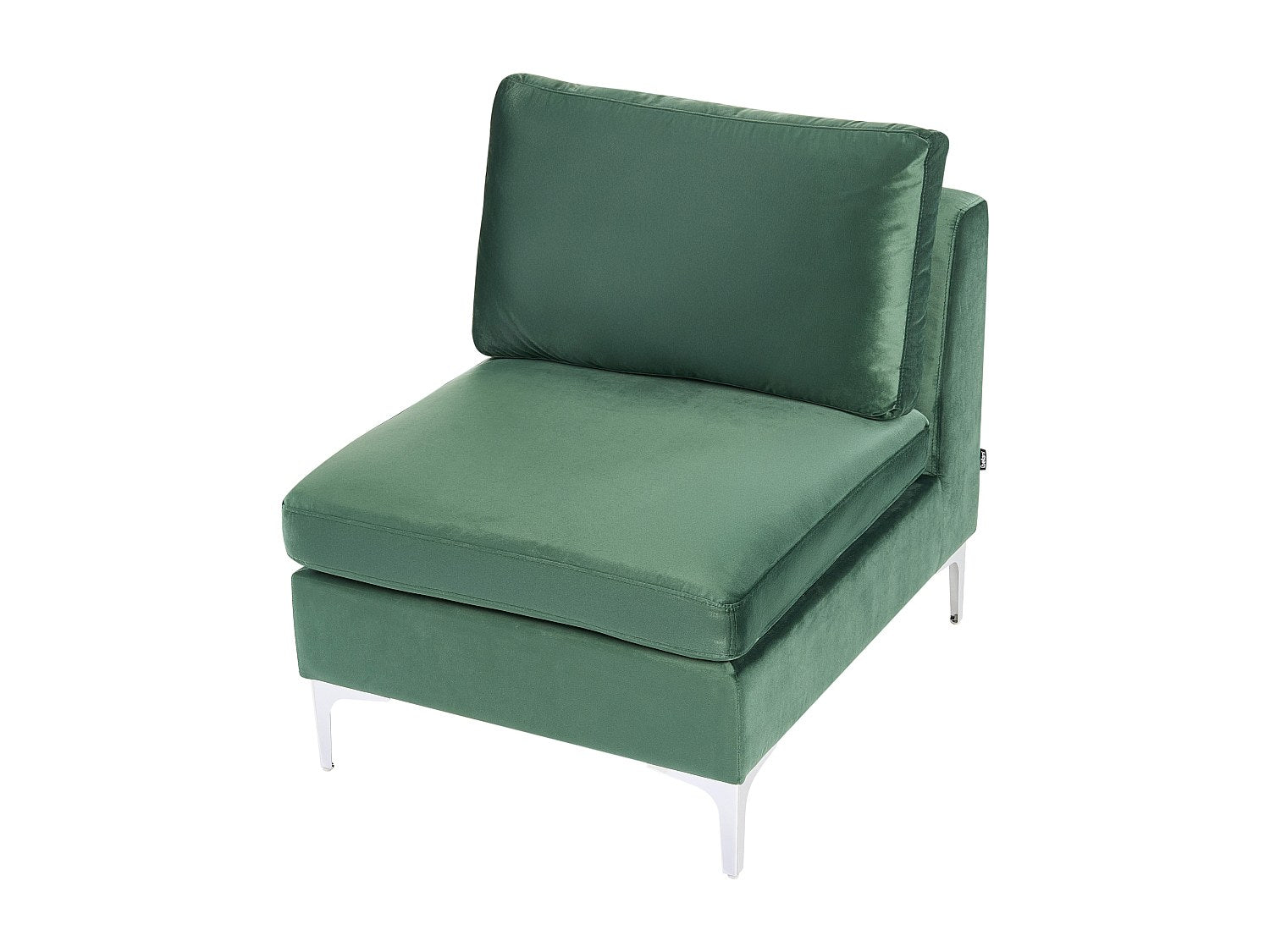 Angle pour canapé modulable 4 places vert tissu