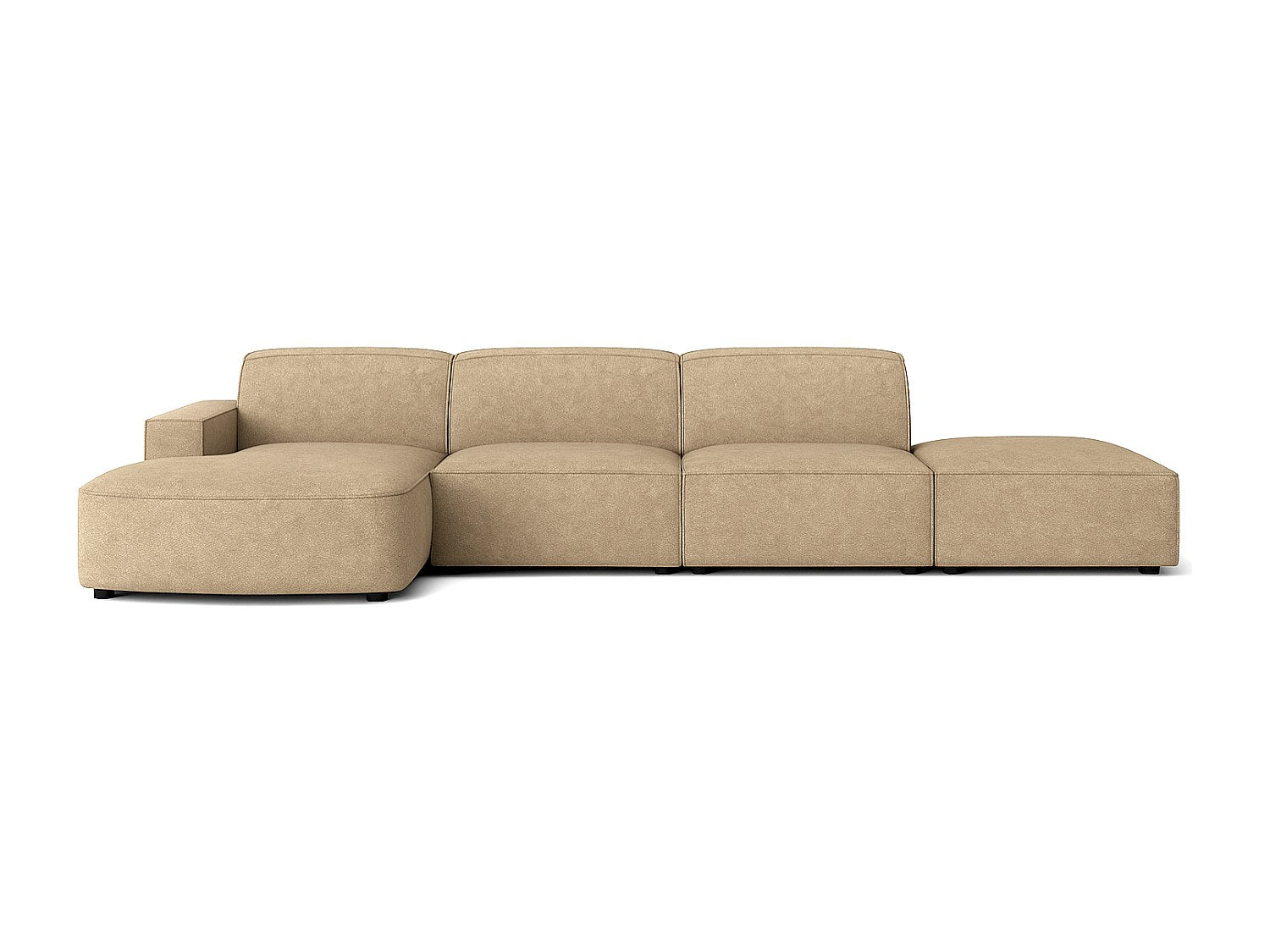 Canapé modulable marron tissu