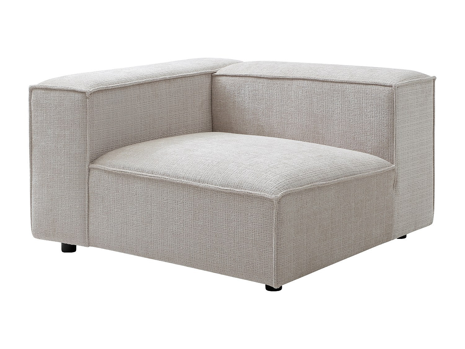 Angle pour canapé modulable beige tissu