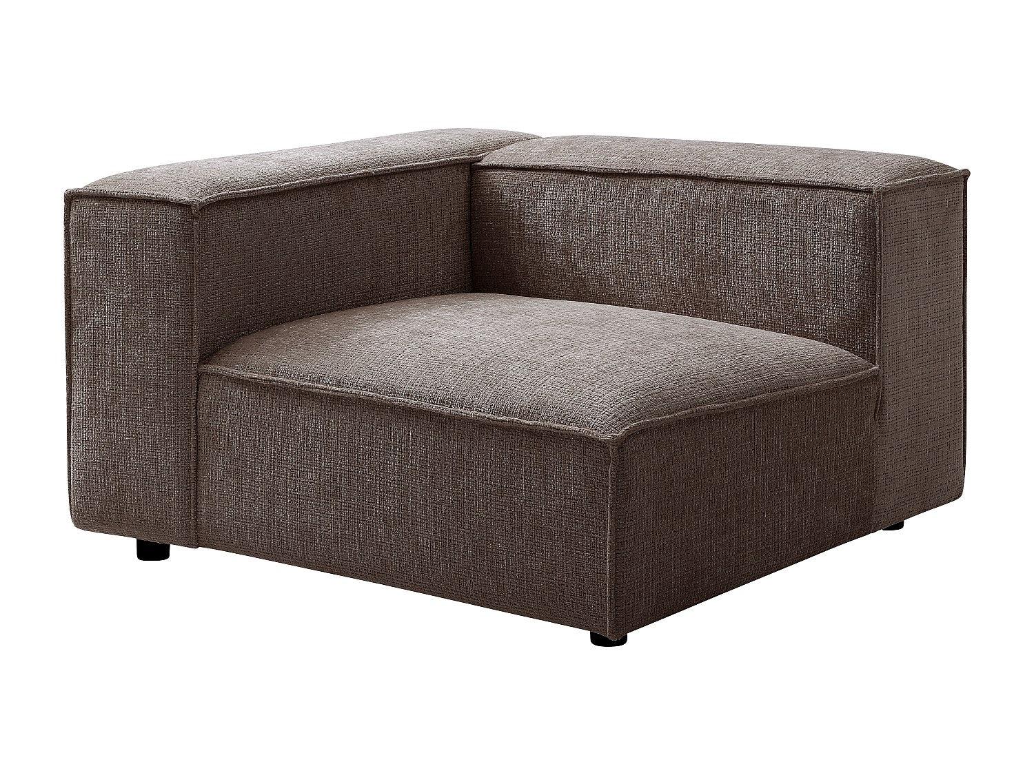 Angle pour canapé modulable taupe tissu