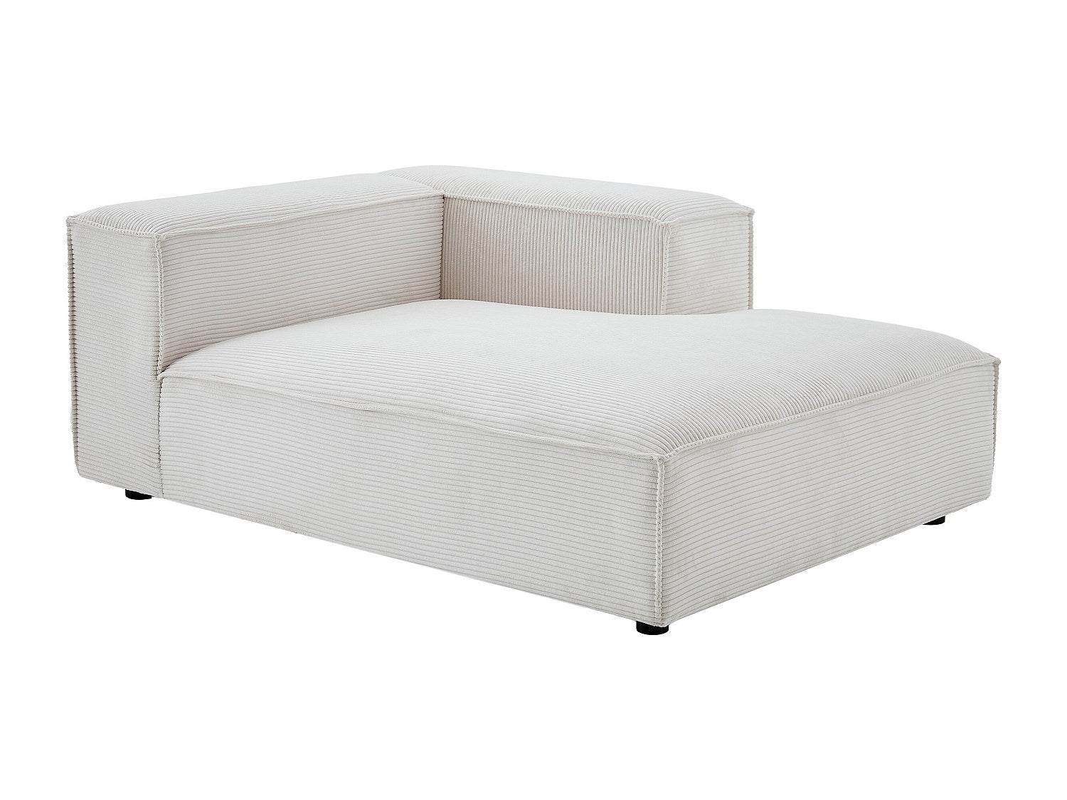 Angle pour canapé modulable beige velours