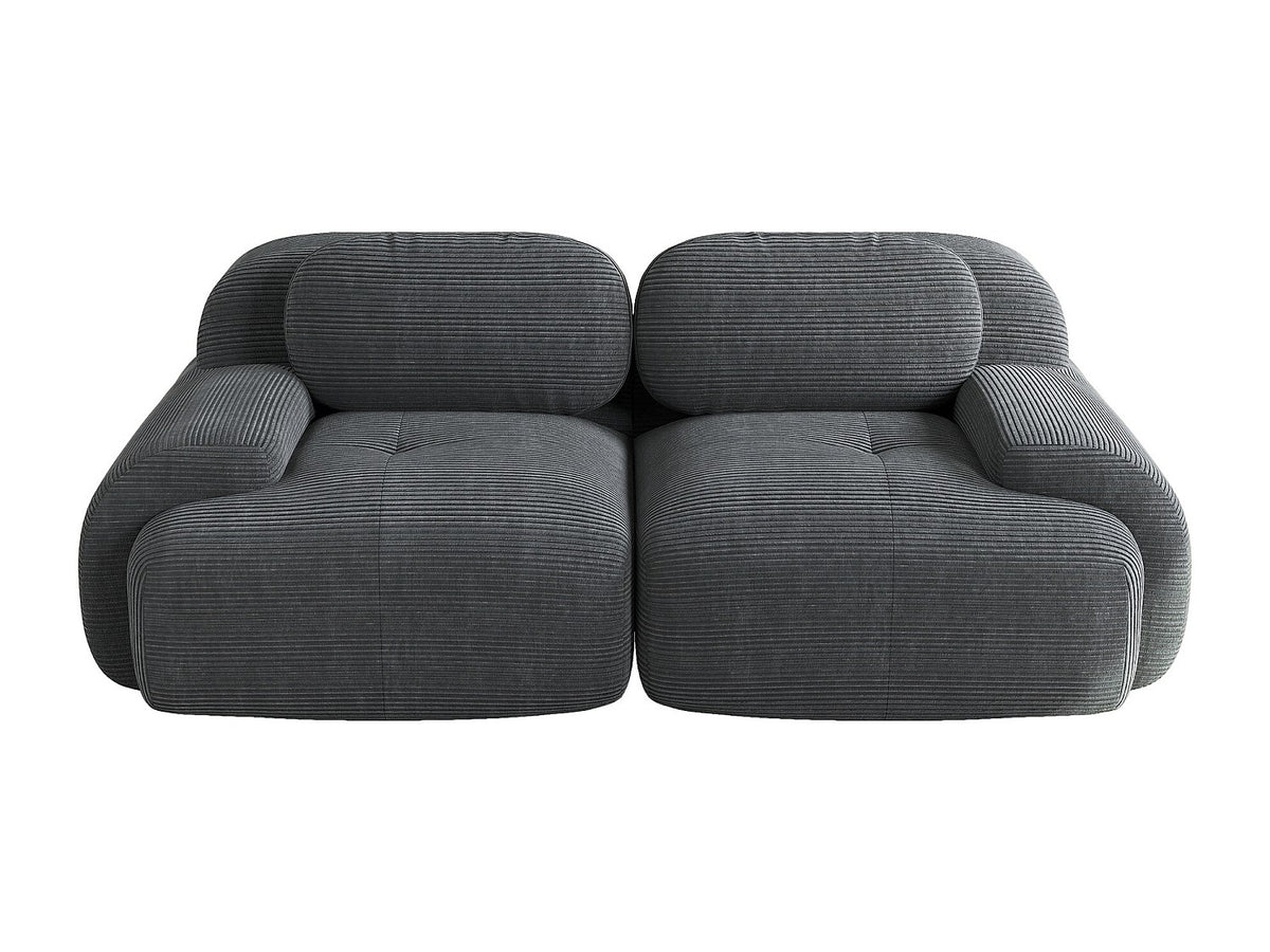 Canapé modulable gris velours