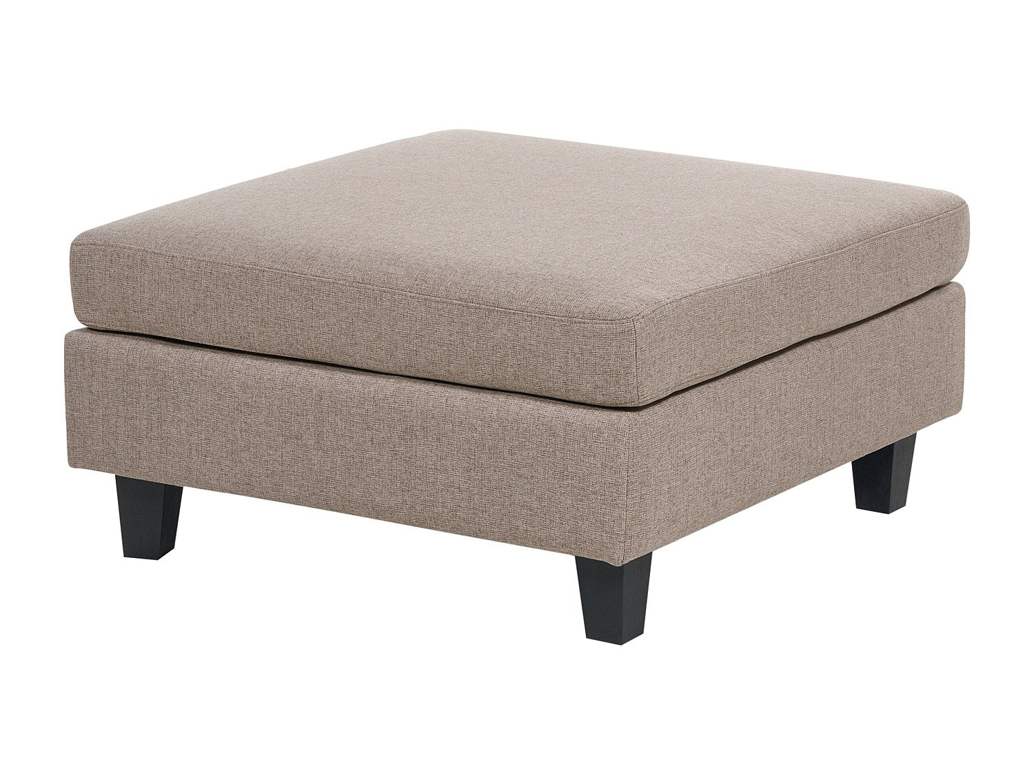 Angle pour canapé modulable 5 places marron tissu