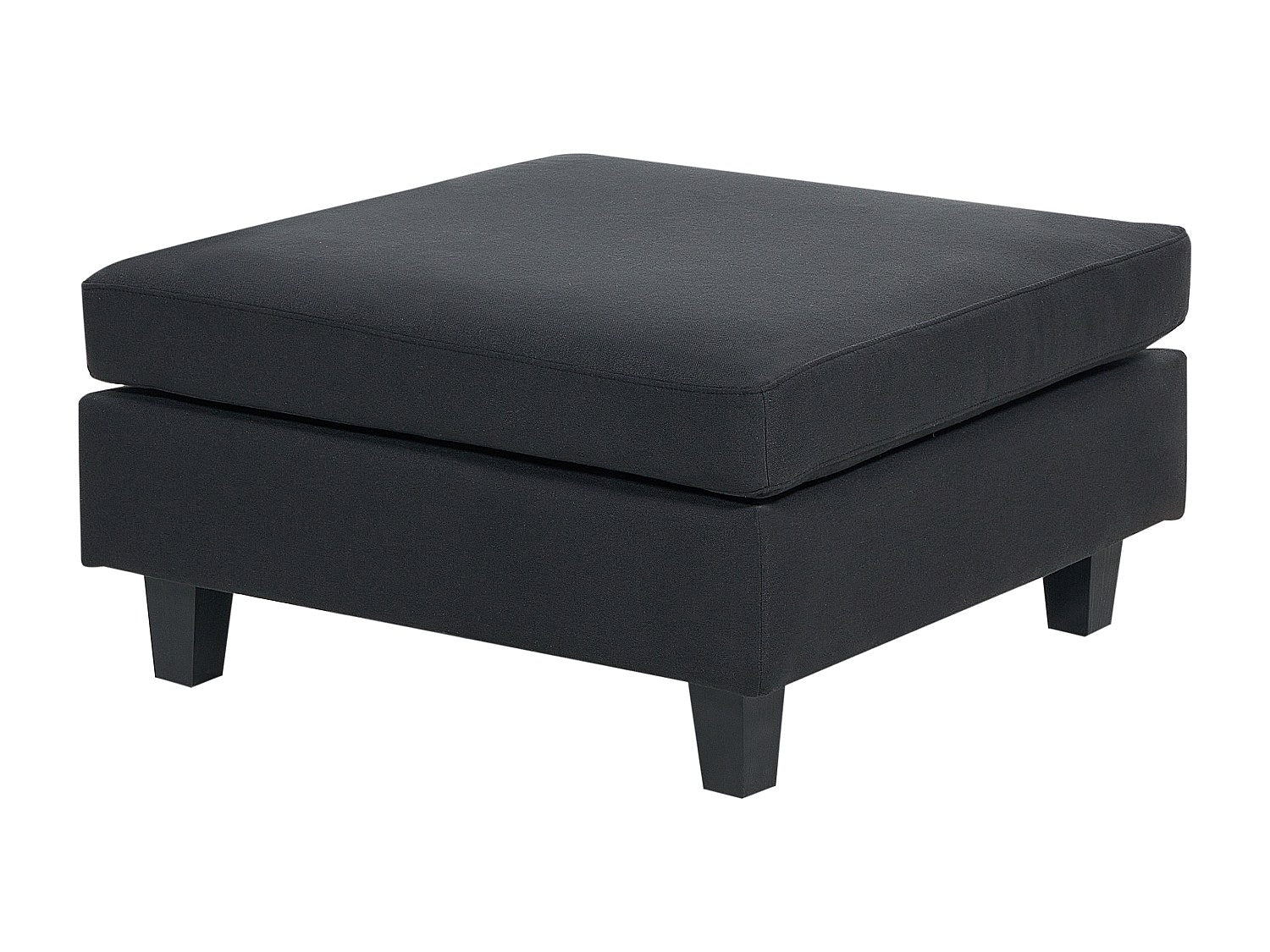 Angle pour canapé modulable 5 places noir tissu