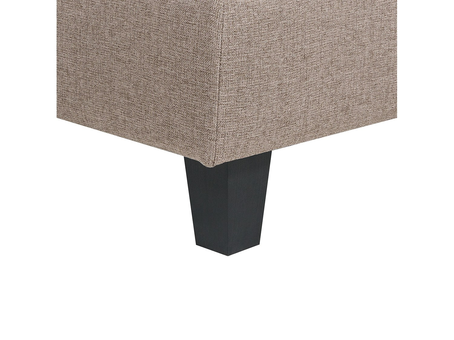 Angle pour canapé modulable 4 places marron tissu