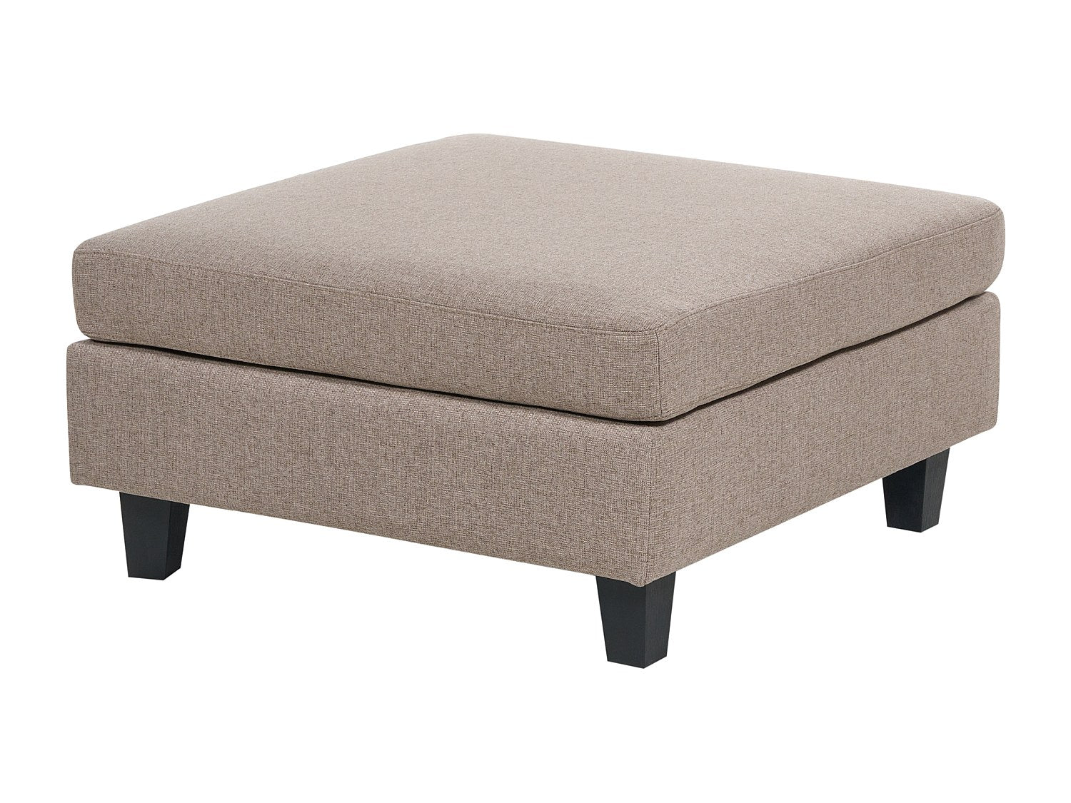 Angle pour canapé modulable 5 places marron tissu