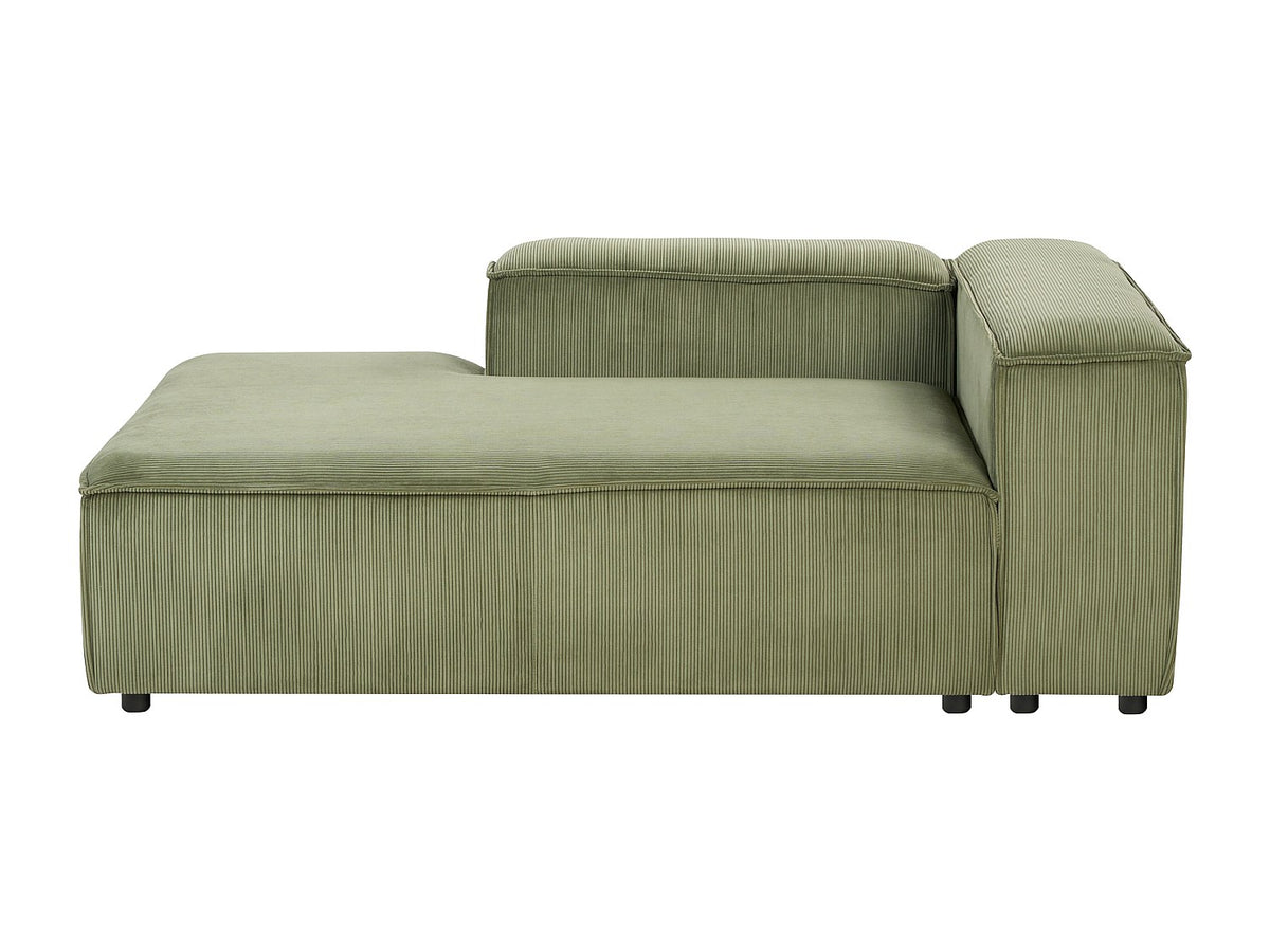 Angle pour canapé modulable 3 places vert velours