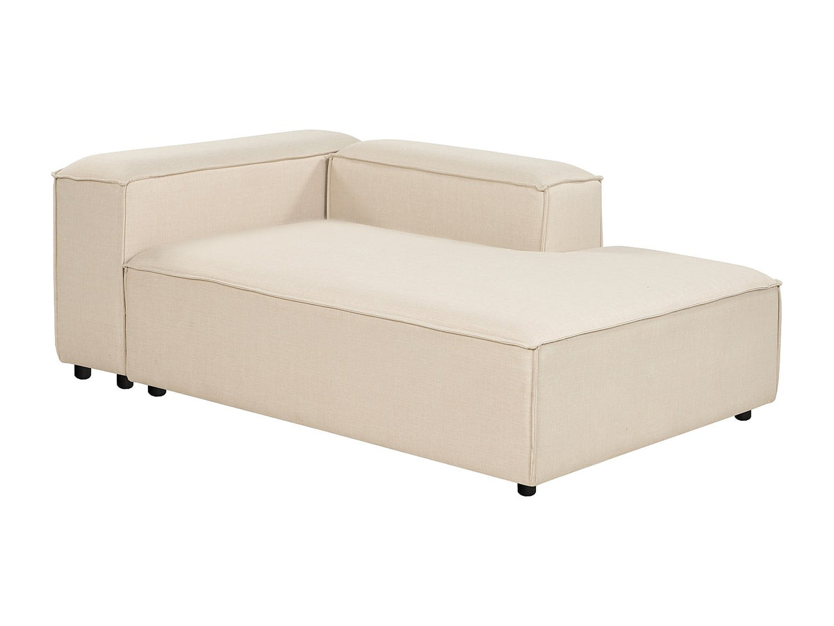 Angle pour canapé modulable 4 places beige tissu