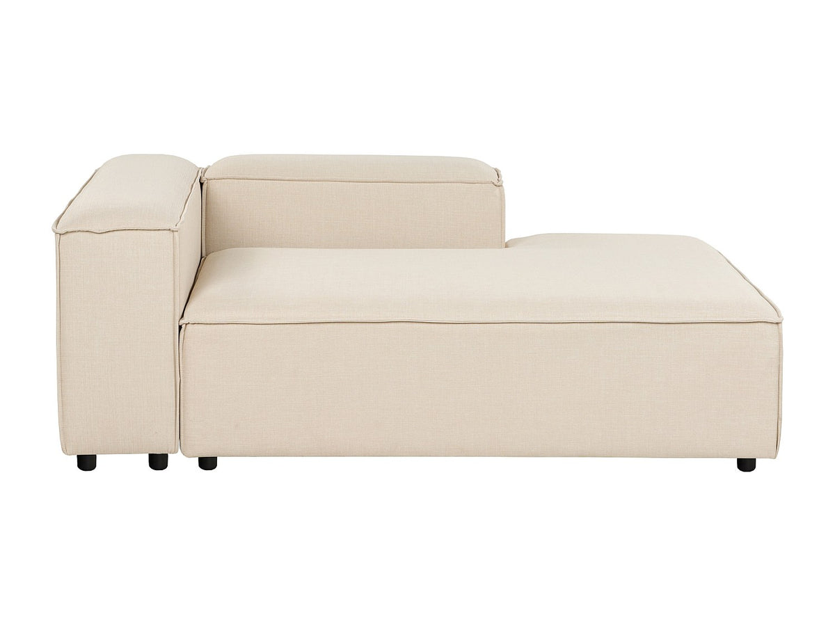 Angle pour canapé modulable 4 places beige tissu