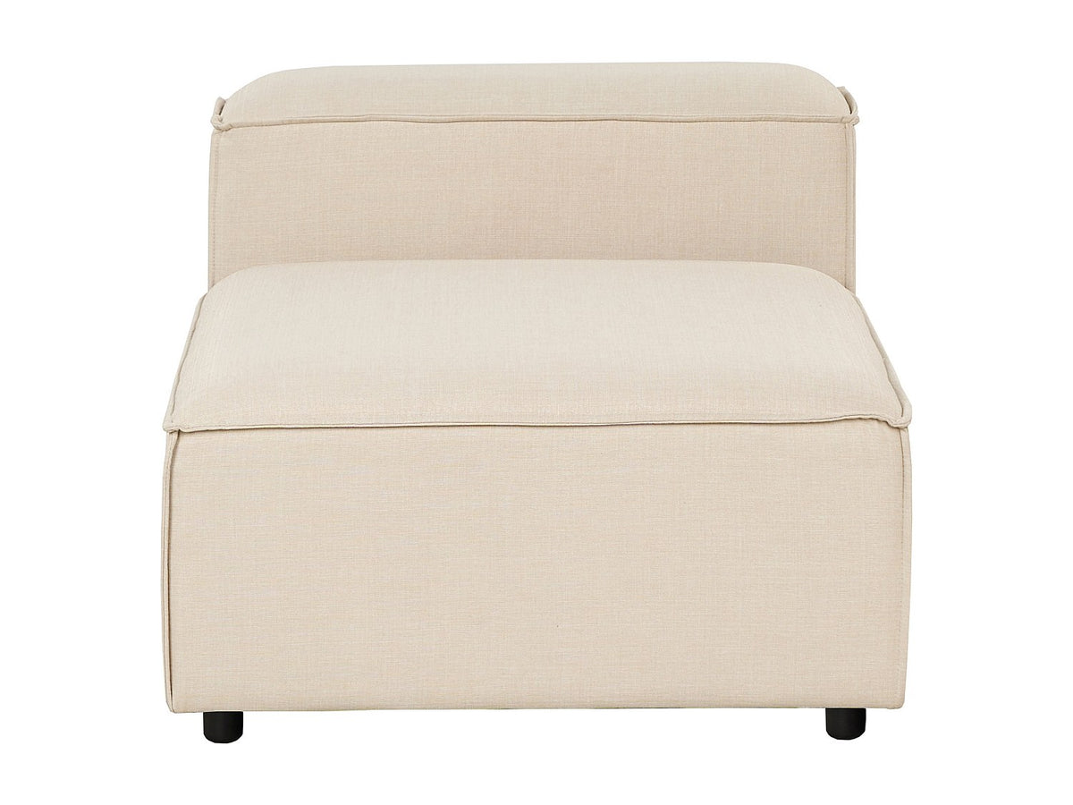Angle pour canapé modulable 4 places beige tissu