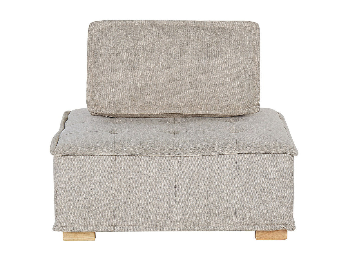 Canapé modulable 4 places beige tissu