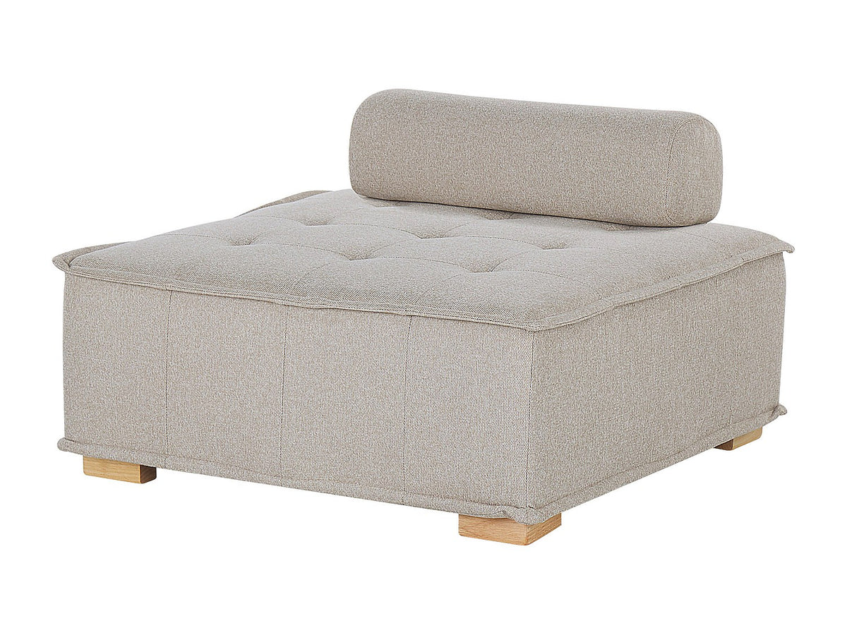 Canapé modulable 4 places beige tissu