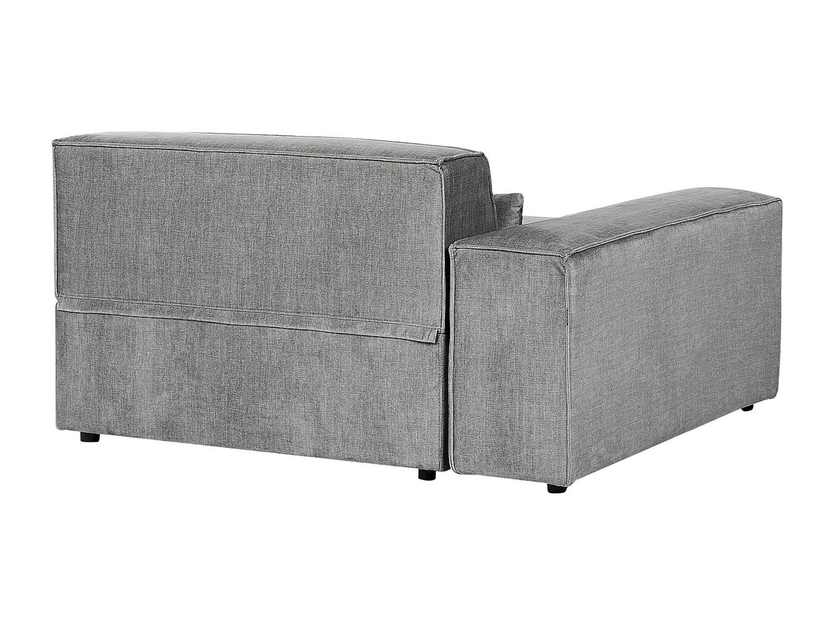 Angle pour canapé modulable 2 places gris tissu