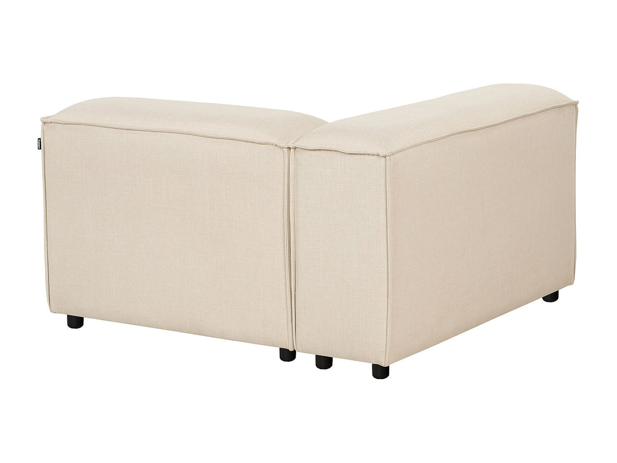 Canapé modulable 3 places beige tissu