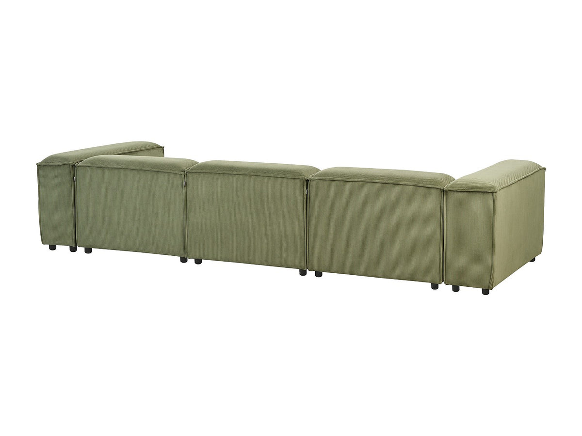 Canapé modulable 3 places vert velours