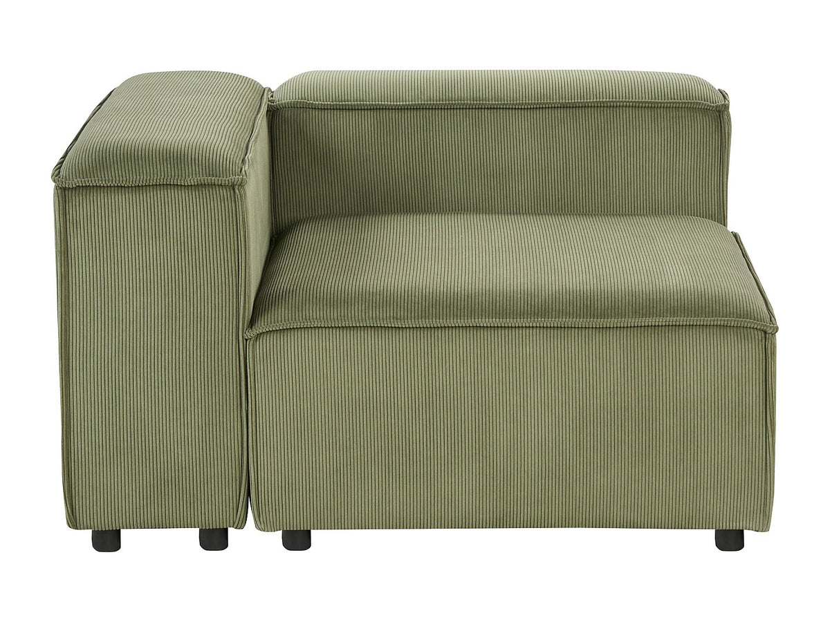 Canapé modulable 3 places vert velours