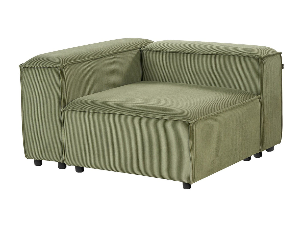 Canapé modulable 3 places vert velours
