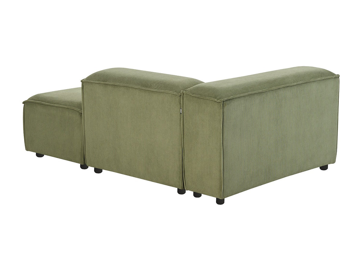 Angle pour canapé modulable 4 places vert velours