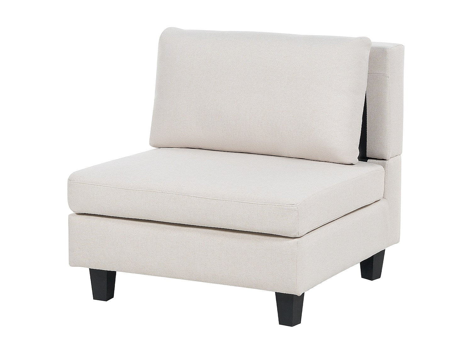 Canapé modulable 5 places beige tissu