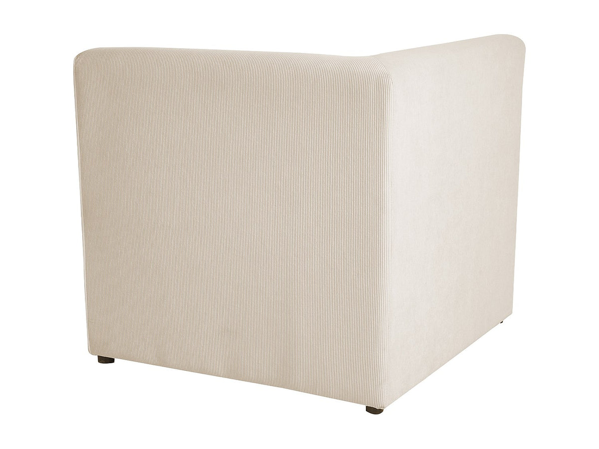 Canapé modulable 2 places beige velours