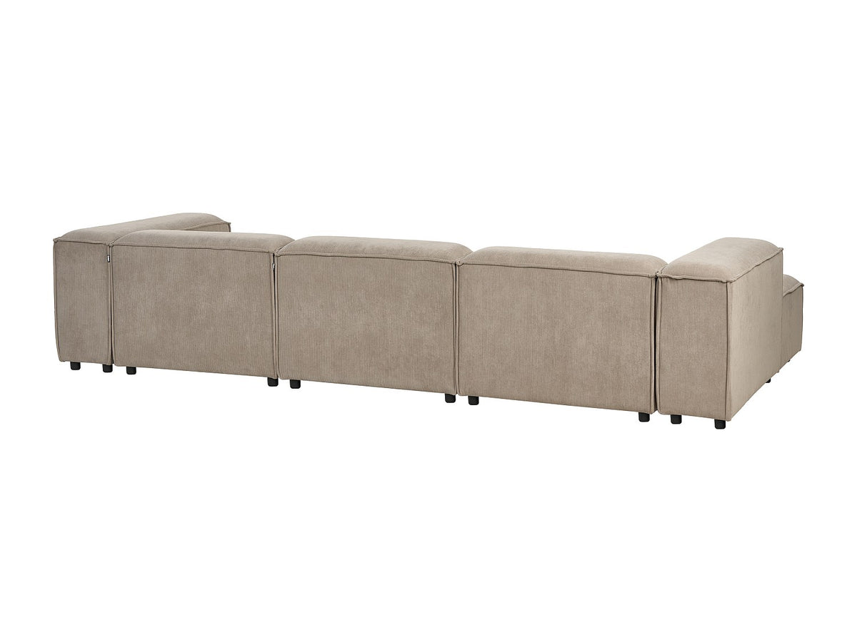 Angle pour canapé modulable 4 places taupe velours